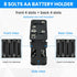 SDTC Tech 2-Set 8X 1.5V AA Battery Holder and I Type Snap Connector Kit 12 Volt Thicken Plastic Battery Case Box...