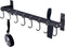 Dseap Pot Rack - Pots and Pans Hanging Rack Rail with 8 Hooks, Double Bars, Pot Hangers for Kitchen, Wall Mounted,Black...