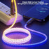 IHAO RGB USB A to Type C Fast Charging Cable Phone Charger High Data Speed Light Up Colourful RGB Current Flowing for All USB C Device-39 Inches...