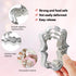 Plaque Frame Cookie Cutter 4Pcs/Set, Stainless Steel Pastry Biscuit Cookie Cutter Set Fondant Pancake Cutters Mold (Style 2)...