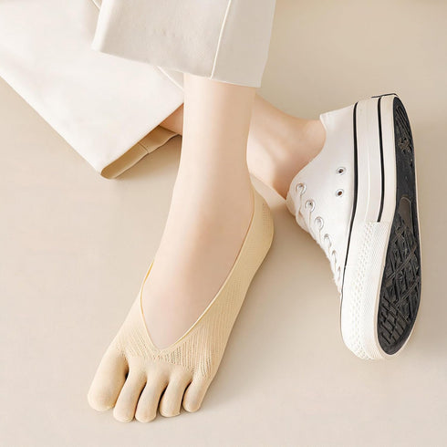 5 Pairs Toe Socks Women, Sock Align Toe Socks for Women for Bunions, No Show Toe Socks Women, Toe Compression Socks Toe Separator Socks...