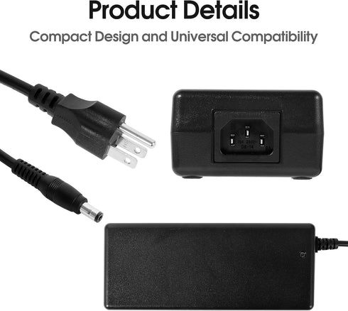 32V 5A Power Adapter Supply, 32V 5A Power Supply for Home Audio Bluetooth Stereo 2 Channel 2.1CH Receiver Amplifier Mini Hi-Fi Class D Integrated ...