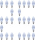 25 Pack C7 Cool White LED Replacement Christmas Light Faceted Bulbs, 0.72W, 2 SMD LEDs in Each Light Bulb, E12 Base, Commercial Grade Replacement ...