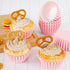Caperci Grease-Resistant Standard Pink Cupcake Liners 150 Counts - Heavy Duty Paper Muffin Baking Cups, Odorless, No Muffin Pan Needed, Easily Pee...