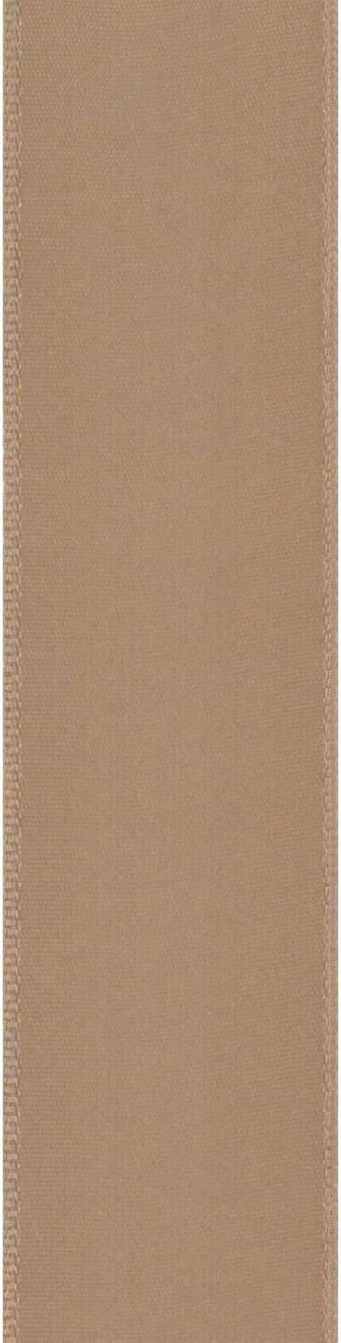 Berwick Offray 1.5" Single Face Satin Ribbon, Champagne Beige, 25 Yds...