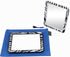 5x7 inch Zebra Design Magnetic Pocket Locker Mirror & Magnetic Locker Dry Erase Board Set for School Locker, Bathroom, Household Refrigerator,Work...
