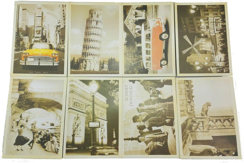yueton 32 PCS 1 Set Retro Old Travel Postcards Vintage Landscape Photo Picture Poster Post Cards for Collecting...
