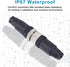 M12 5-Pin Female Circular Aviation Connector Plug 12mm Waterproof Circular Aviation Connector Plug Adapter 4 Pack...
