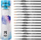 Nicpro Miniature Paint Brushes Set, 15PCS Fine Tip Detail Paint Brush, Artist Micro Thin Detail Brush for Miniature, Modle, Paint by Number, Rocks...