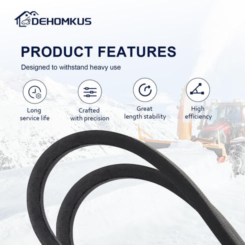 408007 532408007 Snowblower Auger Drive Belt Compatible with AYP PP1150E27 PP208E24 PP208EPS24 Snowblowers (5/8" x 38")...