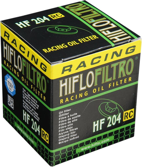 HiFloFiltro HF204RC Black RC High Performance Premium Oil Filter, Single...