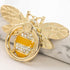 Allengel Stylish Phone Ring Grip Holder Stand, Bee Phone Finger Holder Kickstand for iPhone and Android Phone, Gold & Crystal...