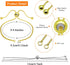12pcs Adjustable Slider Bracelet Slider Extender Chains Adjustable Slider Bracelet with Ball Ends Adjustable Bracelet Chain Extender Chains for Br...