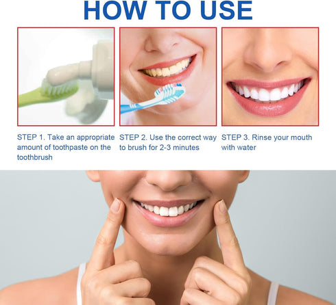 Sp-6 Ultra Whitening Toothpaste, Fresh Breath, Stain Removing, Sp-6 Brightening Probiotics Whitening Toothpaste (Red)...