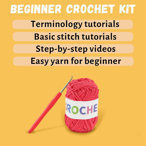 Terself Axolotl Crochet Kit for Beginners: 1PCS Crochet Animal Kits for Kids & Adults, Learn to Crocheting Starter Kit with Written Pattern & Vide...