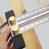 Woodworking Marking T Rulers Ultra Precision,Layout Work Scribe Line Ruler with Holes,Scribing Square Ruler Gauge Measuring Tool Draft Marking Too...