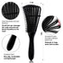 4pcs Curly Hair Brush Set for Adult & Kids Wet or Dry Hair, Detangling Brush for 3/4ABC Hair with Hair Detangler Brush Spray Bottle Wide Tooth com...