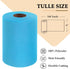 Turquoise Tulle Fabric Roll 6 Inch by 100 Yards (300 feet) Sheer Netting Spool for Tutu Skirt Gift Wrapping Wedding Baby Shower Party Decorations ...