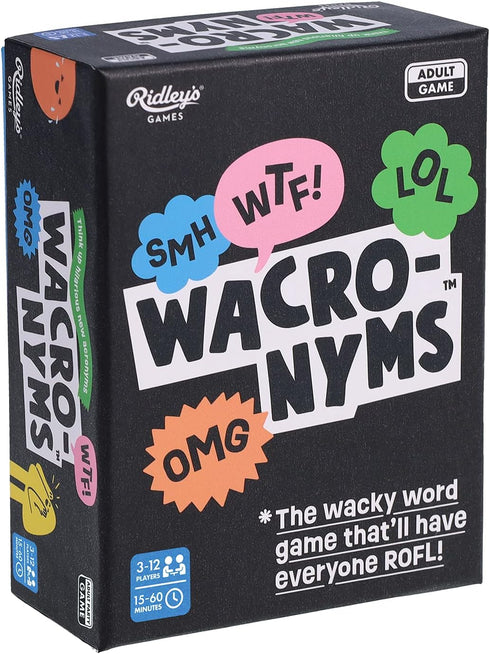 Ridley's Games: Wacronyms - Funny Acronym Word Game - Great for Friends and Families - Game Night Favorite - 3-12 Players | 15-60 Minute Game Play...