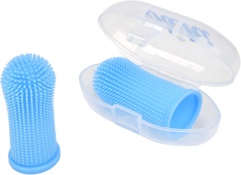 Finger Toothbrush for Optimal Pet Oral Care - Blue : Achieve Dental Health Excellence!...