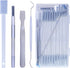 Disposable Detail Cleaning Brush for Tight Spaces, Detail Gap Crevice Cleaning Tool Set, Toilet Bowl Corner Hinge Scrubber, Stick Cleaner for Wind...