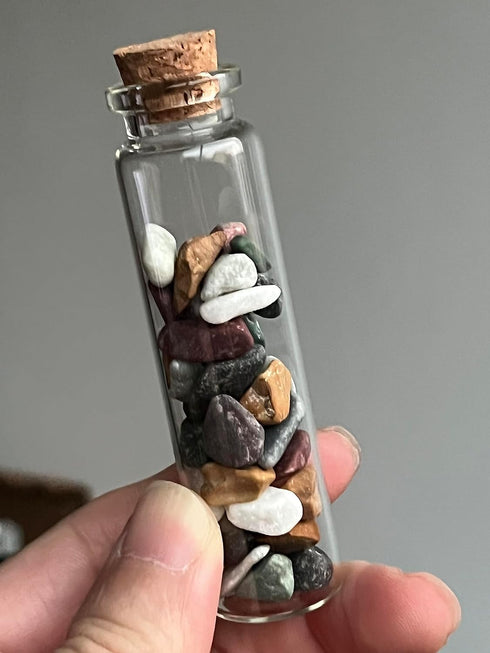 MaxMau 100 Sets of 20ml Glass Bottles with Cork Stopper,Small Clear Jars Tiny Glass Vials for Wedding Favors Seed Powder Sequin Storing Art Crafts...