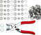 JAUEIVR Snap Fasteners Kit - 100 Sets 10mm Pearl Prong Snap Buttons with Fastener Pliers Press Tool Kit for Sewing Crafting (White)...