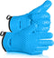 Heat Resistant Silicone Gloves for Cooking, Grilling, and BBQ Non-Slip Grip, Five-Finger Design with Inner Cotton Layer - Perfect for Handling Hot...