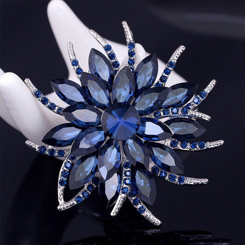 Flower Brooches for Women Brides Created Crystal Brooch | Flower Pins for Clothes | Bouquet Brooches Flower Pin | Brooches for Women Dress | Jewel...