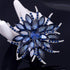 Flower Brooches for Women Brides Created Crystal Brooch | Flower Pins for Clothes | Bouquet Brooches Flower Pin | Brooches for Women Dress | Jewel...