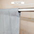 YISURE Linen Textured Short Cafe Tier Curtain, Waterproof Grey Basement Window Curtains Rod Pocket Over Sink for Kitchen Bathroom Farmhouse Laundr...