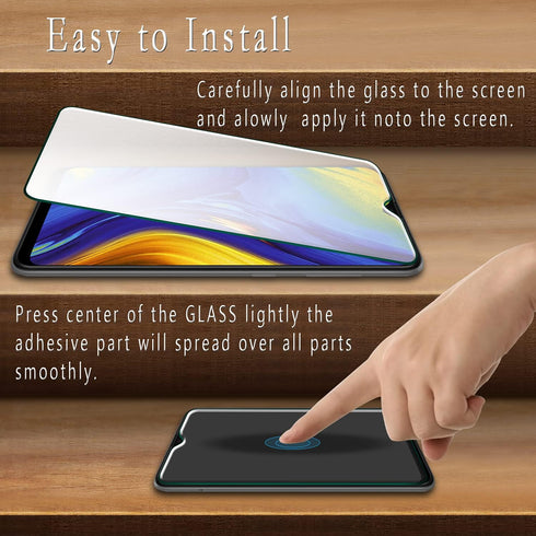 HPTech Screen Protector For Samsung Galaxy A20 Tempered Glass, Easy to Install, Bubble Free 2-pack......