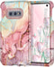 Btscase for Samsung Galaxy S10e Case, Heavy Duty Three Layer Marble Shockproof Full Body Rugged Hard PC+Soft TPU Bumper Drop Protection Women Girl...