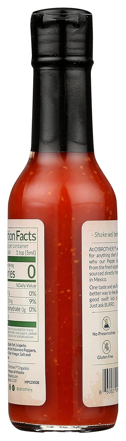 O'Brothers, Habanero Hot Sauce, 5 oz...