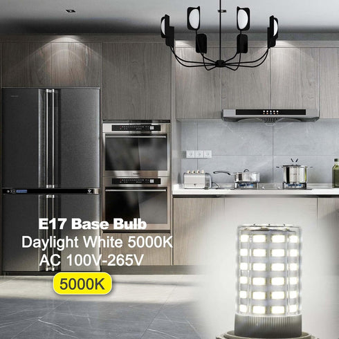 Upgraded 5304517886 kei d28a kel2811 LED Bulb E17 4W Refrigerator Light Bulb Replace, Daylight 5.5W Appliance Lamp Range Hood 40W-60W Equivalent, ...