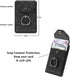 Cell Phone Card Holder RFID Ring Stand Stick on Wallet Card Holder of Phone All Smartphones Adhesive Credit Card Holder for Cell Phone-Black...