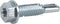 Power Pro Premium Self-Drilling Metal Screws, Zinc Plated Steel, Hex Washer Head Metal to Metal Winged Point Screws, Silver, #12 x 1 inch, Box of ...