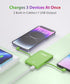 Alongza 6000mAh Small Portable Phone Charger with Built in Cable Lightweight Power Bank USB C Fast Charging External Battery Pack Slim Backup Char...