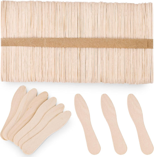 HANSGO 100PCS Wooden Ice Cream Spoons, Mini Tasting Spoons Wooden Small Dessert Spoons Sample Spoons for Crafts Tasting Sampling...