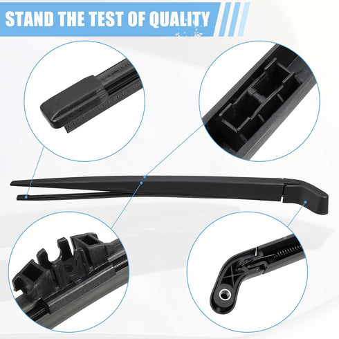 ACROPIX Rear Windshield Wiper Blade Arm Replacement Set OEM Quality Fit for Volvo XC60 2009-2011 - Pack of 2...