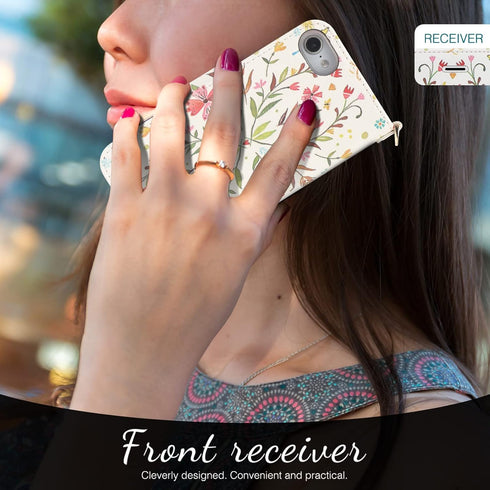 FYY Designed for iPhone SE Case 2022 (3rd Gen) / iPhone SE Case 2020 (2nd Gen) / iPhone 7 Case/iPhone 8 Case, Luxury PU Leather Wallet Phone Case ...