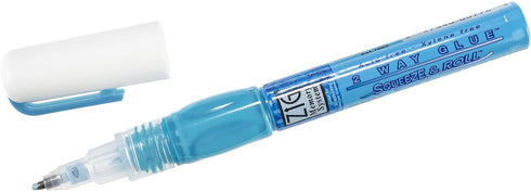 Kuretake Zig 2 Way Glue Pen 1mm Ball Tip 3 pcs Set, Adhesive for Professional,Artists, Crafting, Scrapbooking, Gift Card, Made in Japan...