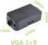 Oiyagai DB15 3+9 D-SUB VGA Female 3Row 15Pin Connector Adapter with Nut Terminal Breakout Board Connector Signal Module with Case Free Welding...