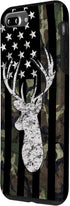 Deer Hunting Camouflage American Flag Whitetail Buck USA Case for iPhone 7 Plus/8 Plus...
