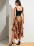Vogue Misses' Loose-Fitting Asymmetric Skirt Sewing Pattern Kit, Code V1872, Sizes 6-8-10-12-14, Multicolor...