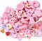 Zhiheng Random 30 Pack Cute Candy Plastic Beads Fruit Dessert Ice Cream Resin Charms Slices Flatback Buttons for Handcraft Accessories Scrapbookin...