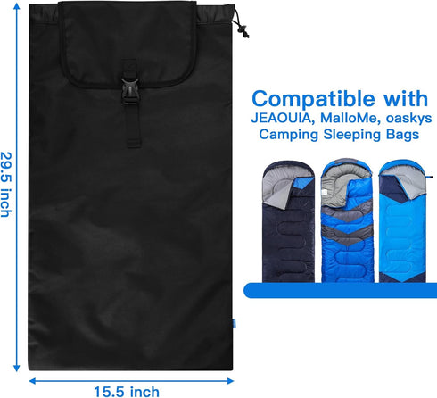 Carry Bag for Camping Sleeping Bag, Portable Replacement Bag Storage Bag with Adjustable Shoulder Strap for MalloMe, JEAOUIA, oaskys Sleeping Bag,...