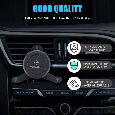 WixGear Car Mount, Universal Air Vent Magnetic Car Mount Holder, with Fast Swift-Snap Technology for All Smartphones...
