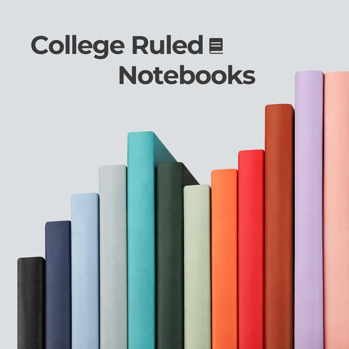 RETTACY Notebook Journal - A5 College Ruled Notebook with 192 Numbered Pages, Notebook for Work, School, Writing, 100 GSM Acid-Free Paper, Leather...