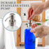 Cornucopia Brands 16-Ounce Clear Glass Bottles w/Stainless Steel Pumps (2 Pack), Soap Dispenser Great for Essential Oils, Lotions, Liquid Soaps...